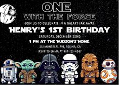 star wars birthday party with the force