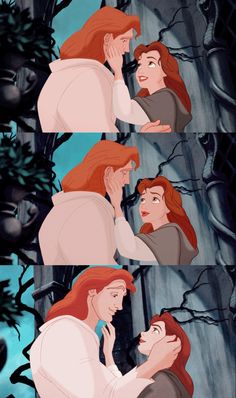 the little mermaid and prince from disney's animated movie