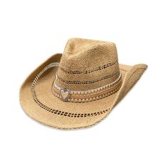 Straw women hat, with inner velcro to custom fit, detachable chin straps, heart metal decor. Comes in three different colors to choose. Cool accesory, fashion hat. Convertible cowboy and Panama style. Cowboy Women, Panama Style, Beach City, Women Hat, Sun Hat, Straw Hat, Metal Decor, Sun Hats, Hat Fashion