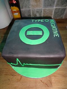 there is a cake that has been made to look like a type o medicine box