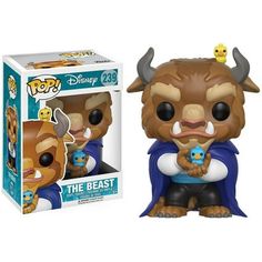 the beast pop vinyl figure is in its box