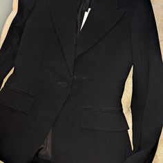 Absolutely Stunning Black Pants Suit. The Perfect Versatile Suit. Size 00 Jacket And 00, Long Pants, Selling Together. Classy, Sexy Yet Comfy, The Perfect Versatile Black Pants Suit. Black Pant Suit, Pants Suit, Pant Suit, Suit Shop, Long Pants, Blazer Suit, Black Pants, Suit Jacket, Jackets & Coats