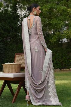 Roohi – Sania Maskatiya International Elegant Lavender Sharara With Zari Work, Traditional Lavender Sharara With Sheer Dupatta, Elegant Lavender Semi-stitched Sharara, Sheer Lavender Organza Dupatta, Lavender Sheer Organza Dupatta, Designer Lavender Sharara With Sheer Dupatta, Lavender Sharara With Sheer Dupatta For Designer Wear, Lavender Dupatta With Resham Embroidery For Reception, Lavender Organza Dupatta With Resham Embroidery