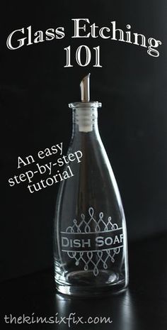 glass etching 101 an easy step - by - step guide to diy - soap