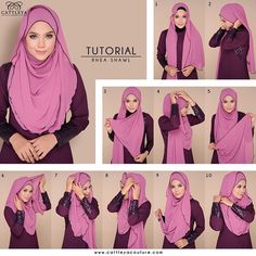 Hijabs with ruffles always look gorgeous whatever the style you try with them, this one is the an easy, beautiful and practical one, it covers the chest area, it's well secured and still has the flowing effect everywhere. If you… Scarf Tutorial, Stylish Hijab, Mode Turban, Hijab Styles