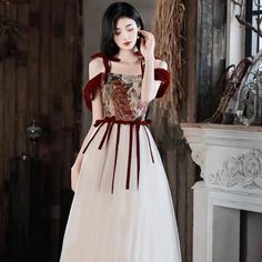 Cottagecore, Fairycore, Princesscore, Witchcore Dresses at Deer Doll Tapestry Dress, Temple Dress