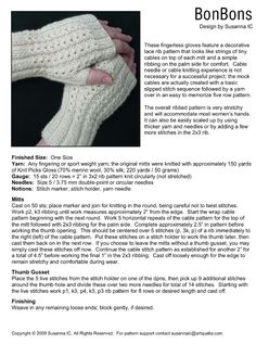 the knitting pattern is shown with instructions for how to knit