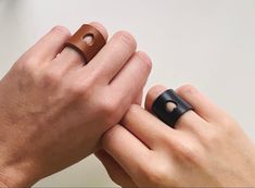 Unique and original leather ring with an cut-out heart symbol, handcrafted. Ring With Heart, Women In Black, Heart Symbol, Leather Ring, Gorgeous Leather, Mens Leather Bracelet, Leather Gifts, Jewelry For Her, Pocket Book