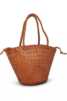 The Allan K Percy Toledo Leather Woven Shoulder Bag is composed of 100% woven buffalo light leather. This fabulous bag will quickly become your go-to bag of the season. Order now and receive free domestic shipping with your qualifying order! Details Composition: 100% woven buffalo light leather Handwoven leather shoulder strap Removable inner lining- drawstring closure, cotton bag Handle Drop: 20 cm Designed & imported from Belgium Size & dimensions Bottom Shape Circle Height 39 cm x Width 10 cm Shape Circle, Buffalo Leather, Leather Weaving, Bag Handle, Toledo, Cotton Bag, Cognac, Belgium, Bucket Bag