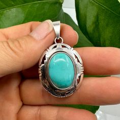 Here's a beautiful gift for someone or yourself. This gorgeous baby blue turquoise pendant in sterling silver. Very light weight and durable. Handmade each one and waiting for a home to go to. Pamper yourself or a friend with this lovely little charming pendant.    Weight: 7.5 grams  Pendent dimension including bevel: 40 mm tall x  24 mm wide x  5 mm thick Bevel opening: 5 mm Oval Light Blue Jewelry For Gift, Light Blue Oval Jewelry For Gift, Turquoise Oval Cabochon Jewelry For Gifts, Sterling Silver Turquoise Oval Cabochon Jewelry, Turquoise Nickel-free Oval Pendant Jewelry, Nickel-free Turquoise Oval Pendant Jewelry, Blue Turquoise Cabochon Necklace With Oval Pendant, Turquoise Oval Sterling Silver Jewelry, Turquoise Oval Pendant Jewelry Stamped 925