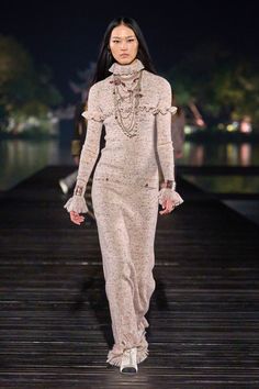 Chanel Pre-Fall 2025 https://www.vogue.com/fashion-shows/pre-fall-2025/chanel/slideshow/collection#43 Chanel Dress, Image Archive, Hangzhou, Fashion Shows