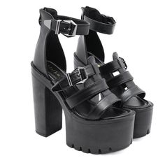 Material: PU Platform Height: 6.5cm Heel Height: 15cm Size: 34-39 Color: Black All measurements are approximate and can vary slightly. Please check the size before order. How to Measure Feet Length Egirl Clothes, How To Measure, High Heel Sandals, Birkenstock, Sandals Heels, Heel Height, High Heels, Sandals, Heels