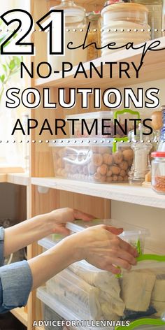 21 cheap no-pantry solutions apartments Diy Pantry For Apartment, Kitchen Organization Ideas No Cabinets, No Pantry Ideas Storage, Food Storage Cabinet Small Spaces, Small Space Food Storage, Storage With No Pantry, Diy Kitchen Storage Shelves Small Spaces, Ideas For Storage In Small Kitchen, Very Small Kitchen Storage Ideas