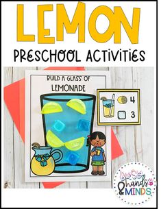 the lemon preschool activities are great for learning about lemons and how to use them