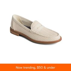 in stock Casual Cream Loafers For Summer, Casual Cream Summer Loafers, Elegant Cream Loafers For Summer, Classic Beige Spring Flats, Classic Cream Loafers For Spring, Beige Flats With Perforated Toe Box For Spring, Classic Cream Summer Flats, Classic Beige Flats For Spring, Casual Cream Loafers For Work