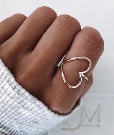 Ti Amo Heart Ring | James Michelle Jewelry Birthday Gift Ring, Silver Band Ring, Sea Glass Jewelry, Vintage Ring, Unique Engagement Rings, Diamond Wedding Bands, Unique Rings, Jewelry Ideas, Druzy