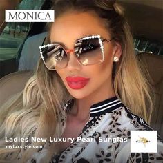 Check out this product 😍 Ladies New Luxury Pearl Sunglasses 😍 by my LUX style starting at $18.99. Sunglasses For Big Nose, Big Nose Women, Big Sunglasses Women, Big Sunglasses, Fashion Mirror, نظارات شمسية, Big Nose, Metal Sunglasses, Vintage Glasses