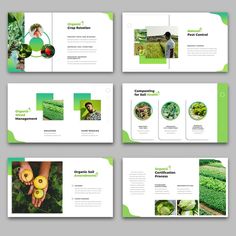 a green brochure is shown with images of people in the field and trees