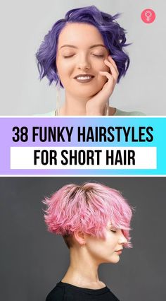 Short Hair Edgy Hairstyles, Short Hair Cuts For Teens Edgy, Hair Trends 2023 Haircuts Women Short Curly, Short Unique Haircuts For Women, Unusual Short Haircuts, Short Funky Hairstyles For Thick Hair, Short Easy To Manage Haircuts, Quirky Bob Hairstyles, Hairstyles To Grow Out Short Hair