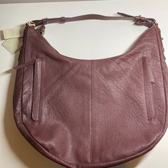 Lucky Brand Ebon Hobo Bag, Color Is Sugar Red. New With Tag. Red Hobo Shoulder Bag For On-the-go, Red Hobo Bag With Gold-tone Hardware For Everyday, Cheap Leather Hobo Bag With Silver-tone Hardware, Brown Hobo Bag With Silver-tone Hardware For Shopping, Travel-ready Burgundy Hobo Bag With Zipper Closure, Leather Fringe Purse, Wool Tote, Large Hobo Bag, Hobo Tote Bag