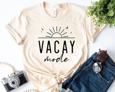 Cute Sayings For Shirts, Cruise Shirts Funny, Travel Tshirt, Vacay Mode, Travel Tees, Travel Shirt, Cruise Shirt, Family Vacation Shirts, Vacation Mode