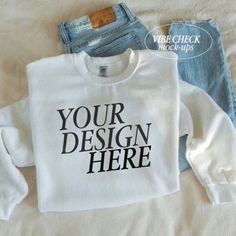 Casual White Sweater With Branding, Customizable White Crew Neck Sweater, Customizable White Cotton Sweater, White Customizable Sweater In Relaxed Fit, Relaxed Fit Customizable White Sweater, Customizable White Casual Sweater, White Customizable Casual Sweater, Customizable White Crew Sweatshirt, Customizable White Crew T-shirt