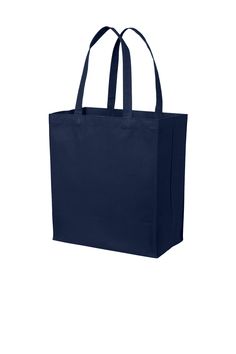 Shop Port Authority BG426 in River Blue Navy & get instant bulk discounts. This is 100.00% Cotton Adult Bag | Ships Fast | Award-Winning Customer Service. Blue Rectangular Canvas Bag With Reinforced Handles, Everyday Blue Canvas Bag With Reinforced Handles, Cotton Shoulder Bag With Reinforced Handles For Shopping, Blue Cotton Tote Shoulder Bag, Solid Color Cotton Shoulder Bag, Classic Cotton Shoulder Bag For Daily Use, Classic Cotton Canvas Bag For Daily Use, Navy Cotton Tote Bag, Eco-friendly Solid Color Cotton Bags