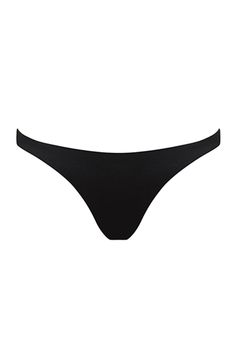 BONDI BORN® Milo Bikini Bottom in Black Sleek Brief Swimwear, Sleek Swimwear With Bra-friendly Minimal Stretch, Black Swimwear With Minimal Stretch For Pool, Sleek Stretch Swimwear Bra Friendly, Sleek Stretch Swimwear With Bra-friendly Design, Sleek Stretch Swimwear That Is Bra Friendly, Classic Black Lined Swimwear, Sleek Smoothing Brief Swimwear, Modern Black Swimwear