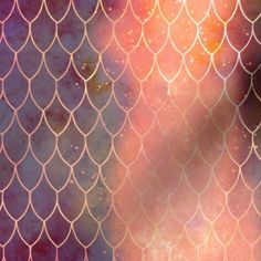 an image of the back side of a fish net with watercolor paint on it