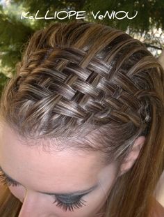 basket weave braid Basket Weave Hair, Basket Weave Braid, Weave Braid, Braided Headband, Basket Weave, Hair Dos, Headband Hairstyles