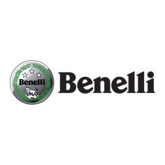 the benelii logo is shown in black and white, with stars on it