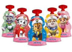 the paw patrol character hand sanitizers are available in five different colors and designs