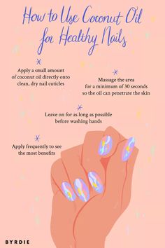 Nail Growth Tips, Tongue Health, Nail Care Tips, Nail Care Routine, How To Grow Nails, Nail Oil, Brittle Nails, Benefits Of Coconut Oil, Nail Growth