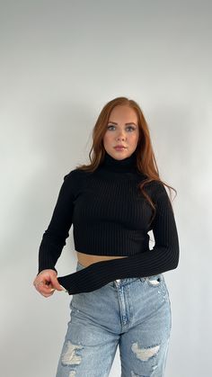 The Kora Top. Introducing the Kora Top, Style Details: -ribbed material -long sleeve turtleneck style -available in black or grey Model Measurements: Model is wearing a size Small Turtle Neck Style, Turtleneck Style, Secret Sale, Long Sleeve Turtleneck, Girl Gang, Figure It Out, Our Girl, Instagram Shop, Model Measurements