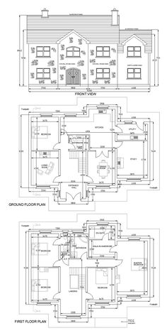 two floor plans for a house, one with windows and the other with no doors