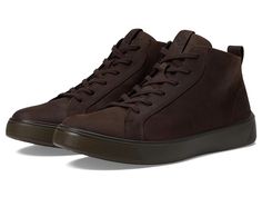 ECCO Street Tray GORE-TEX(r) Sneaker Boot - Men's Shoes : Mocha : The lace-up ECCO Sport Street Tray GORE-TEX Sneaker Boot brings maximum comfort with a sharp design featuring a mid-top silhouette. The minimalist boot is crafted with rich full-grain DriTan leather, which reduces the amount of chemicals and water used in the tanning process. GORE-TEX technology ensures your footwear remains dry and breathable. Lined in rich leather and textile for softness and breathability. Removable leather and Low-top Leather Lace-up Boots, High-top Leather Boots With Boost Midsole, Leather High-top Boots With Boost Midsole, Casual Brown Waterproof Boots With Boost Midsole, Casual Low-top Leather Lace-up Boots, Casual Leather Low-top Lace-up Boots, Casual Leather Lace-up Boots With Contrast Sole, Modern Low-top Boots With Boost Midsole, Modern Leather Boots With Boost Midsole