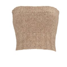 Cult Gaia Azlyn Knit Crop Top In Light Camel Brown Nwot Glam Casual, Knit Tube Top, Cult Gaia, Knit Crop Top, Fashion Design Clothes, Knit Crop, Tube Top, Crop Tops Women, Designing Women