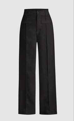 Black Slacks Aesthetic, Women Slacks, Women's Slacks, Straight Fit Trousers, Slacks For Women, Trousers For Women, Chic Pants, Looks Party