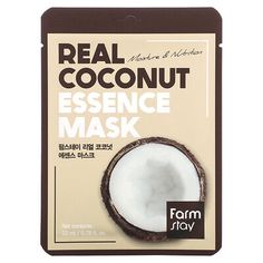 Moisture & NutritionA mask sheet consisting of coconut extracts hydrates, nourishes, and vitalizes skin to prevent rough and dry skin. Coconut Oil Mask, Peach Water, Butter Extract, Skin Care Masks, Mask Sheet, Beauty Mask, Farm Stay, Cosmetic Skin Care, Improve Skin Elasticity