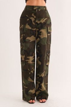 camo is the new gray!! it matches anything!! these cargo pants are made with a straight leg fit:: street wear made easy! shop more casual pants! sizing, details & care model sizingHolley is 5'3" 125lbs with a 34" bust, 31" waist and 35" hip wearing a medium details - 95% cotton, 5% spandex care- machine wash cold- do not bleach- line dry- low iron if needed Camo Cargo Pants, Dressy Pants, Everyday Gifts, Camo Pants, Accessories Bags Purses, Hair Accessories Jewelry, Dressy Tops, Low Iron, Clothes Collection