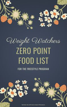 the weight watchers zero point food list