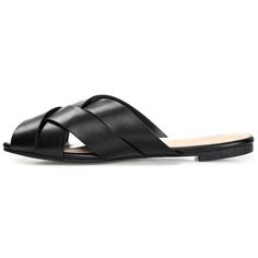 The Haize by Journee Collection is sleek and subtle. These slides achieve the right combination of modern and classic with their peep toe and open crisscrossed details. This light sandal is finished with vegan leather straps and a 4 mm Tru Comfort Foam� footbed. At Journee Collection our sandal styles are going to be perfect for any occasion. Whether that be a formal business or casual dress these sandals will be a perfect match. Low Block Heel Sandal, Block Heel Sandals, Black Sandals Heels, Low Block Heels, Formal Business, Journee Collection, Sandals Black, Black 7, Sandal Fashion