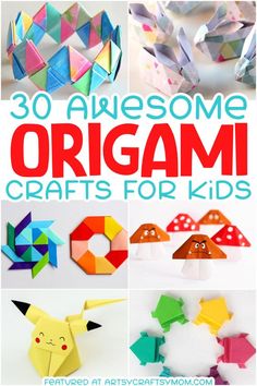 some origami crafts for kids to make