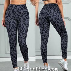 Fitted Leopard Print Activewear For Workout, Leopard Print Stretch Athleisure Activewear, Stretch Leopard Print Athleisure Activewear, Casual Leopard Print Activewear For Workout, Sporty Outfit, Ankle Stretches, Full Length Pants, Sports Bra And Leggings, Legging Pants