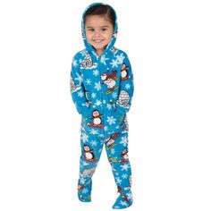 Winter wonders abound in these whimsical feel good footie One Piece for infant boys and girls! Polar bears ski and penguins snowboard past igloos and the North Pole sign during a blizzard as snowflakes fall with fury! Soft and durable polar fleece will bring comfort and last all season long! Features include front pockets and hoodie. Superior quality, durable, and fun! Matching Onesies, Family Matching Pjs, Hoodie Pajamas, North Pole Sign, Butterfly Hoodie, Pole Sign, Pastel Butterfly, Pajamas Winter, Japanese Hoodie