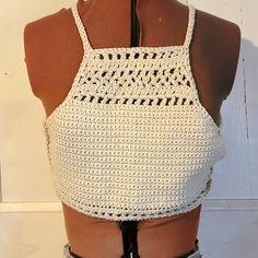 These Are Brand New Handmade Bohemian Crochet Crop Tops Or Bikini Tops! It Is Perfect For All Kind Of Summer Activities - Yoga, Concerts, Summer Festivals, Hula Hooping, The Beach, Shopping, Belly Dancing, American Indian Dress Up Or Clubbing. You Can Wear It With Your Favourite Shorts, Skirt Or Wrap. Selling Top Only Unless You Would Like To Bundle With The Skirt I Paired It With. Bohemian Cropped Crochet Top For Festivals, Handmade Bohemian Crochet Crop Top, Fitted Bohemian Halter Top, Handmade Crochet Crop Top For Festival, Handmade Cropped Crochet Top For Festival, Fitted White Hippie Crochet Top, White Fitted Hippie Crochet Top, White Fitted Crochet Top Hippie Style, Bohemian Crop Top For Music Festival