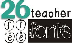 there is a sign that says teachers font's and numbers on the front page