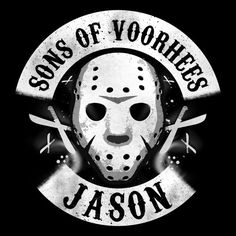 a hockey mask with the words sons of vorres