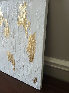 Abstract textural painting Mixed Media White and Gold Deep canvas Wired for hanging Textural Painting, Painting Mixed Media, Mixed Media, Decorative Items, Home And Living, Wall Decor, Texture, Media, Etsy Uk