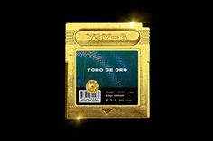 a gold card with the words todd de oro on it and an image of a golden coin